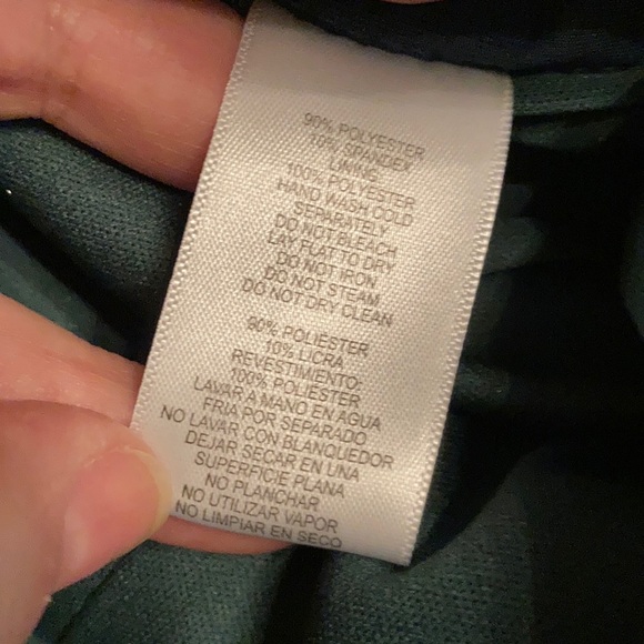 NWT Alex Evenings size 12 green velvet dress - Picture 11 of 15